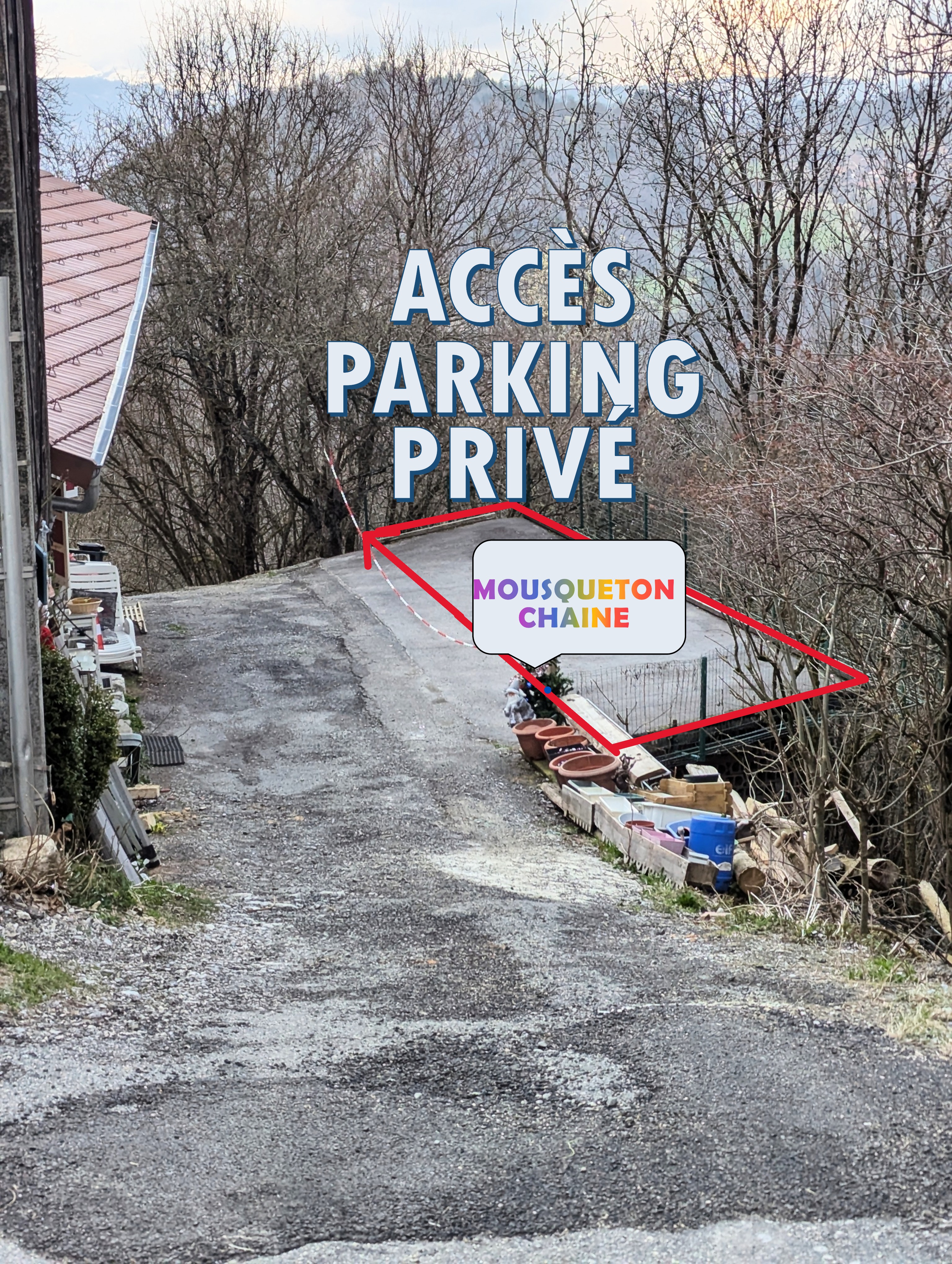 Accès au stationnement